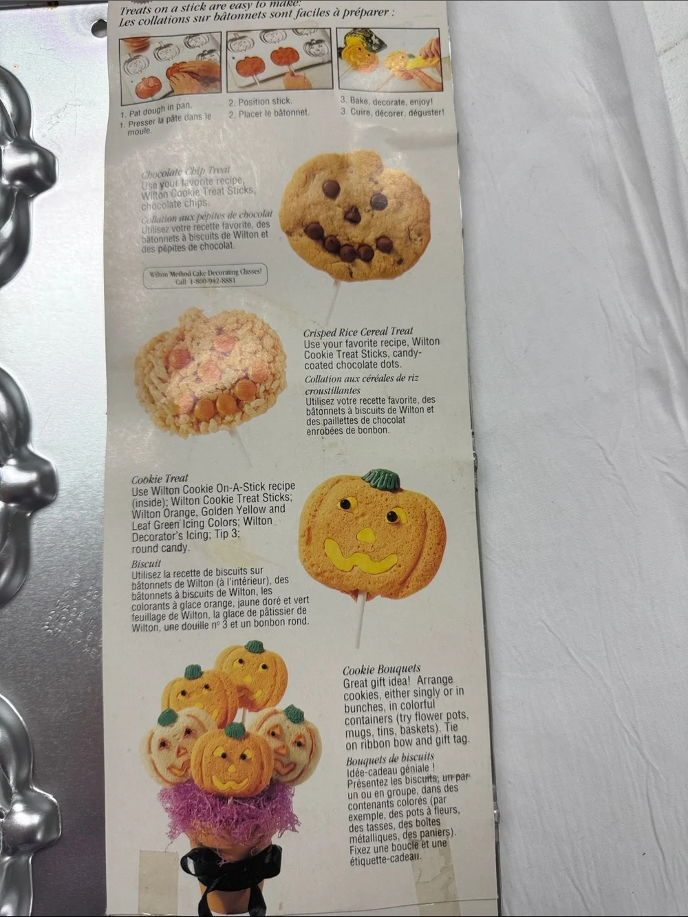 Wilton Jack-O'-Lantern pumpkin cookie treat pan